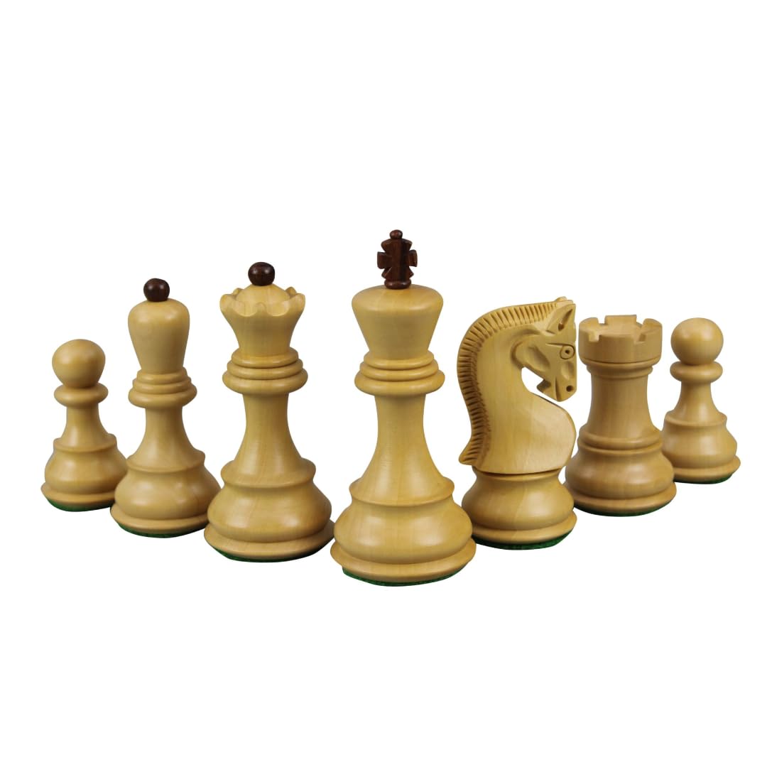 Set di scacchi in legno con tavola in noce da 21 pollici pesata Sheesham Zagreb Staunton pezzi da 3,75 pollici