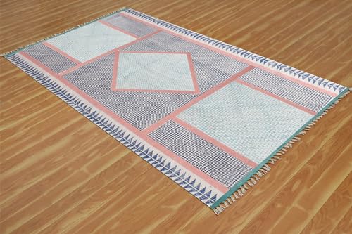 Carpette lavable en coton pour simplifier l'entretien du salon
