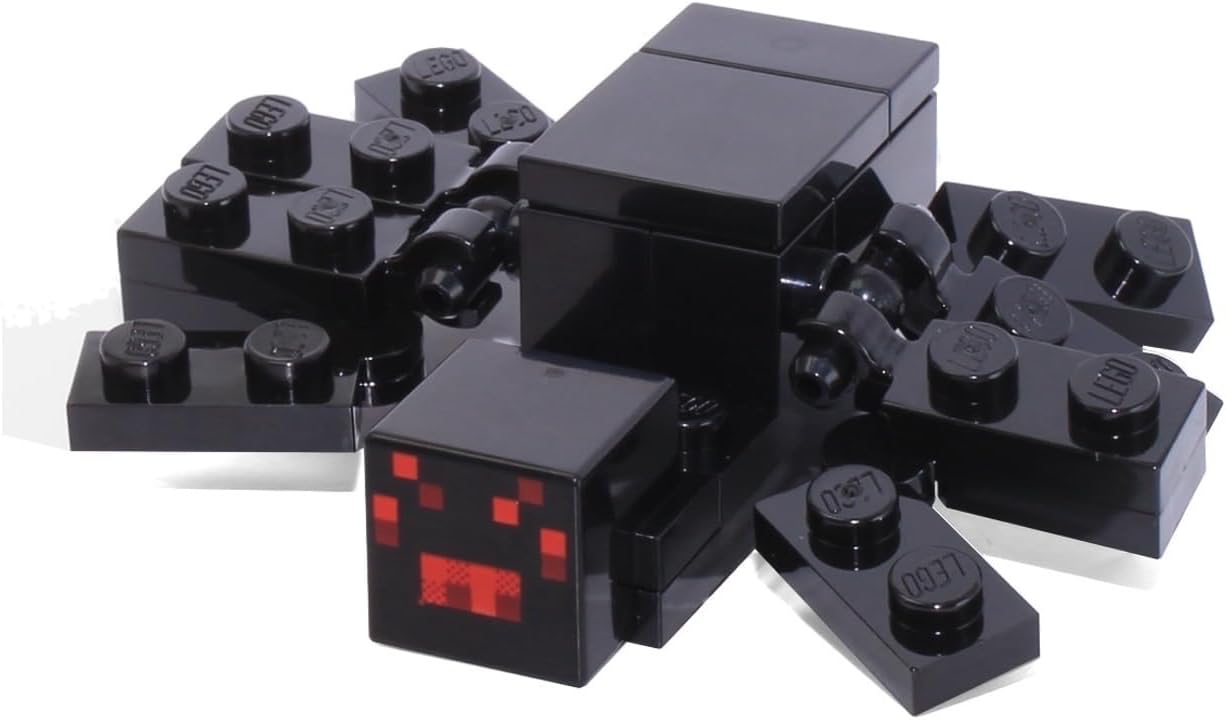 LEGO Minecraft Minifigure – Black Spider Animal (from Set 21118) LEGO Minecraft Minifigure – Black Spider Animal (from Set 21118)