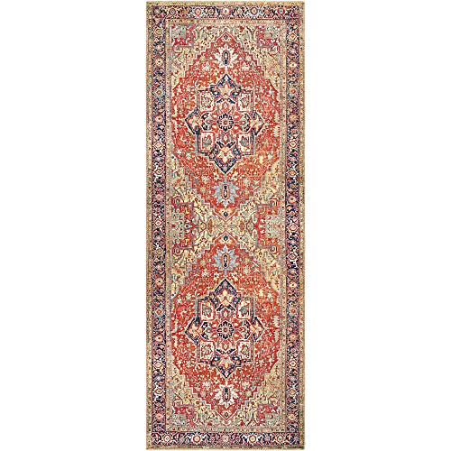 Artistic Weavers Ignasi Medallion Oriental Runner Area Rug,2'6" X 7'6",Red #TOP2