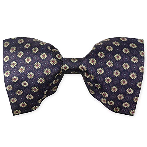 Herren Fliege aus 100 % Satin, Übergröße, vorgebunden, Schwarz, handgefertigt, solide formelle Smoking Gr. M, hellgelb Cover