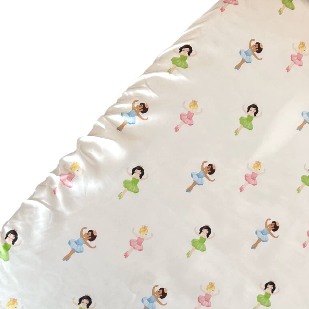 Mane by TIM & TAM Satin COTBED Fitted Sheet (Ballerina)
