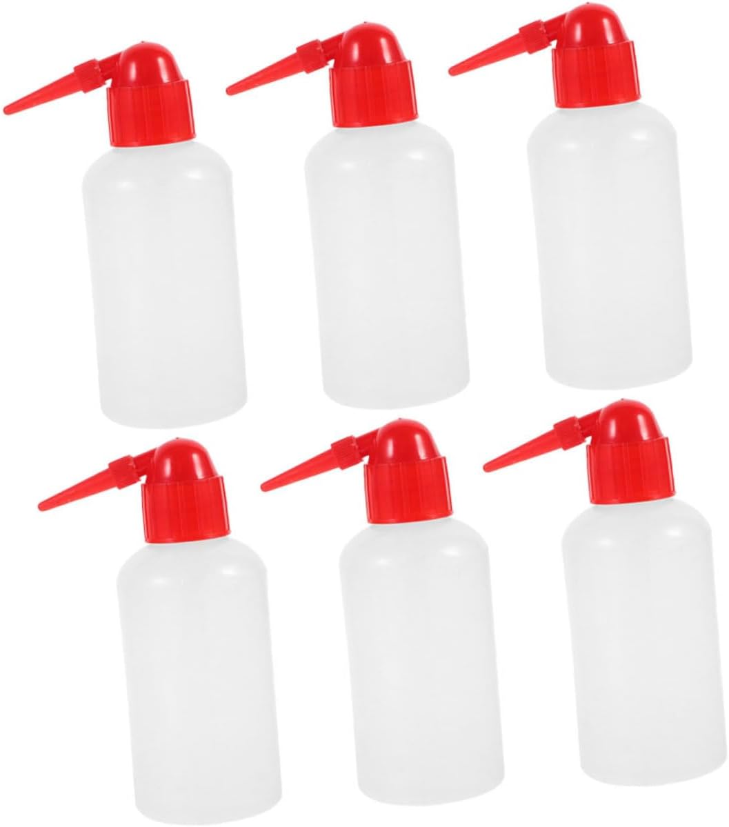 6pcs Safety Squeeze Bottles with Narrow Mouth and Scale for Accurate Measurement Plastic Lab Wash Bottles for Cleaning and Portable Use Capacity