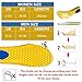 XINIFOOT 3 Pairs Elastic Shock Absorbing Shoe Insoles Breathable Honeycomb Sneaker Inserts Sports Shoe Insole Replacement Insoles for Women