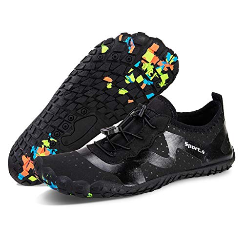 Image of Water Shoes for Men Barefoot Quick-Dry Aqua Sock Outdoor Athletic Sport Shoes for Kayaking, Boating, Hiking, Surfing, Walking
