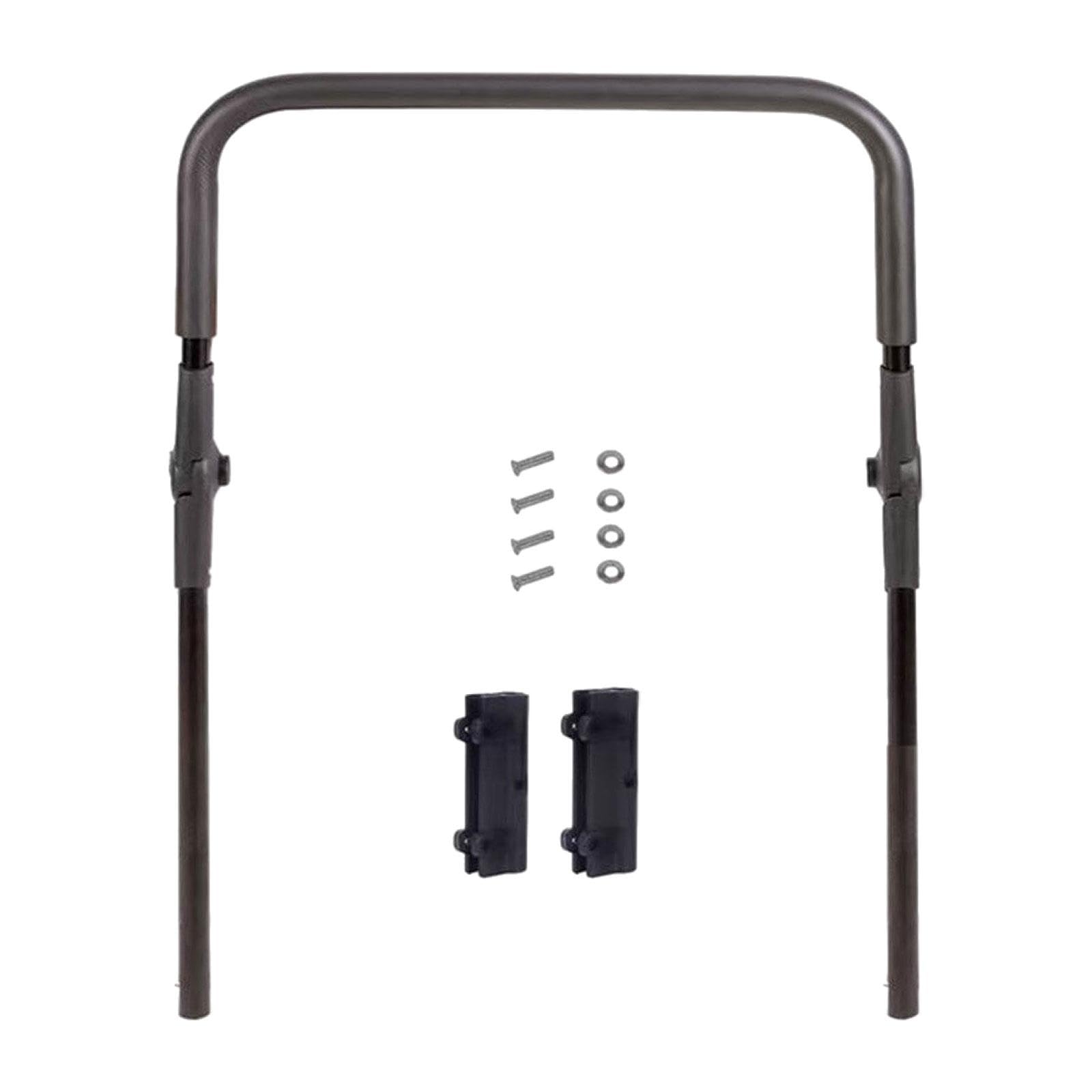 Baoblaze Utility Wagon Handle Folding Push Handle Bar Garden Bar Cart Accessories Foldable Universal Detachable Spare Part Push Pull Bar Multifunctional Wagon Accessories,Full Black B
