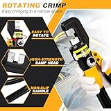 HSEAMALL 10Tons Hydraulic Crimping Tool Crimper Plier for Copper and Aluminum Terminal Lugs Battery Wire Crimping 4-70mm² - Image 6