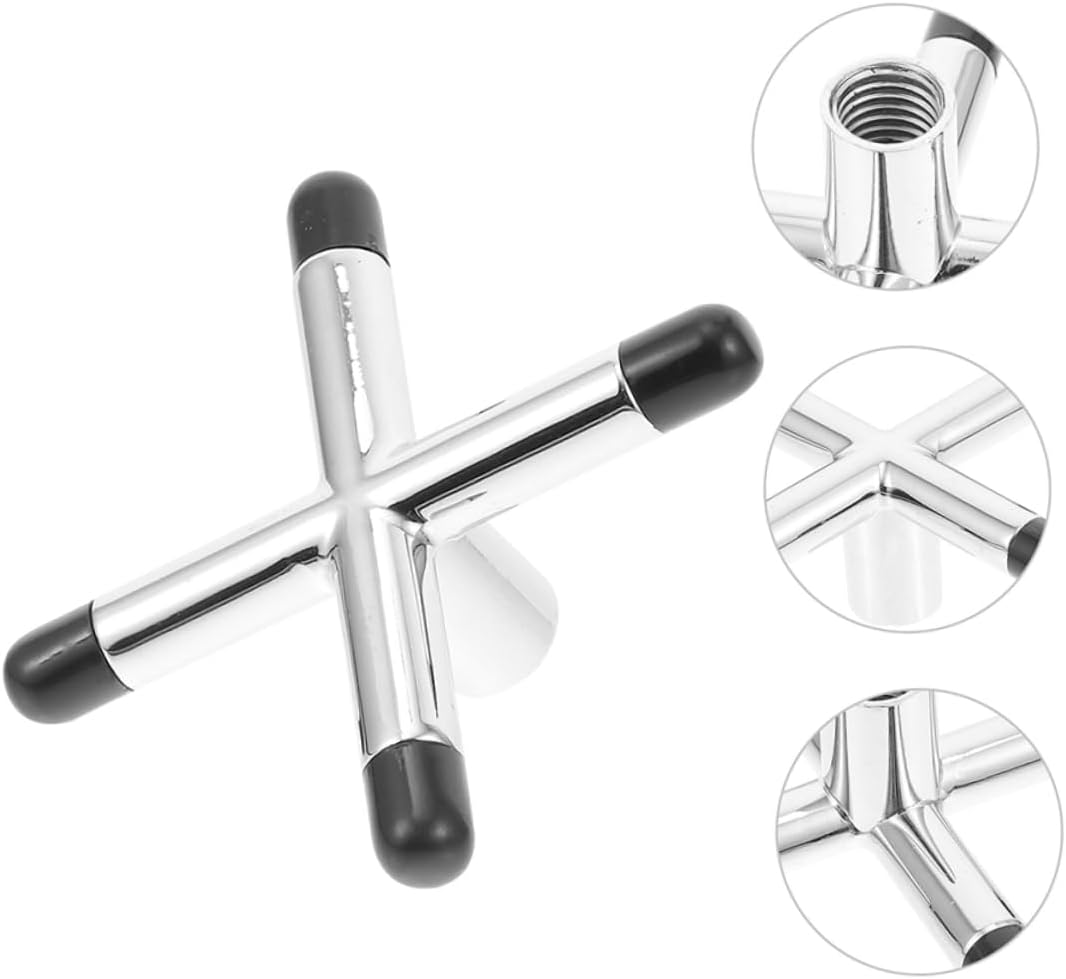 Hemoton 3-Piece Silver Billiard Cue Bridge Adjustable Snooker Pool Cue Accessory for Precision Compatible Standard Billiard Tables