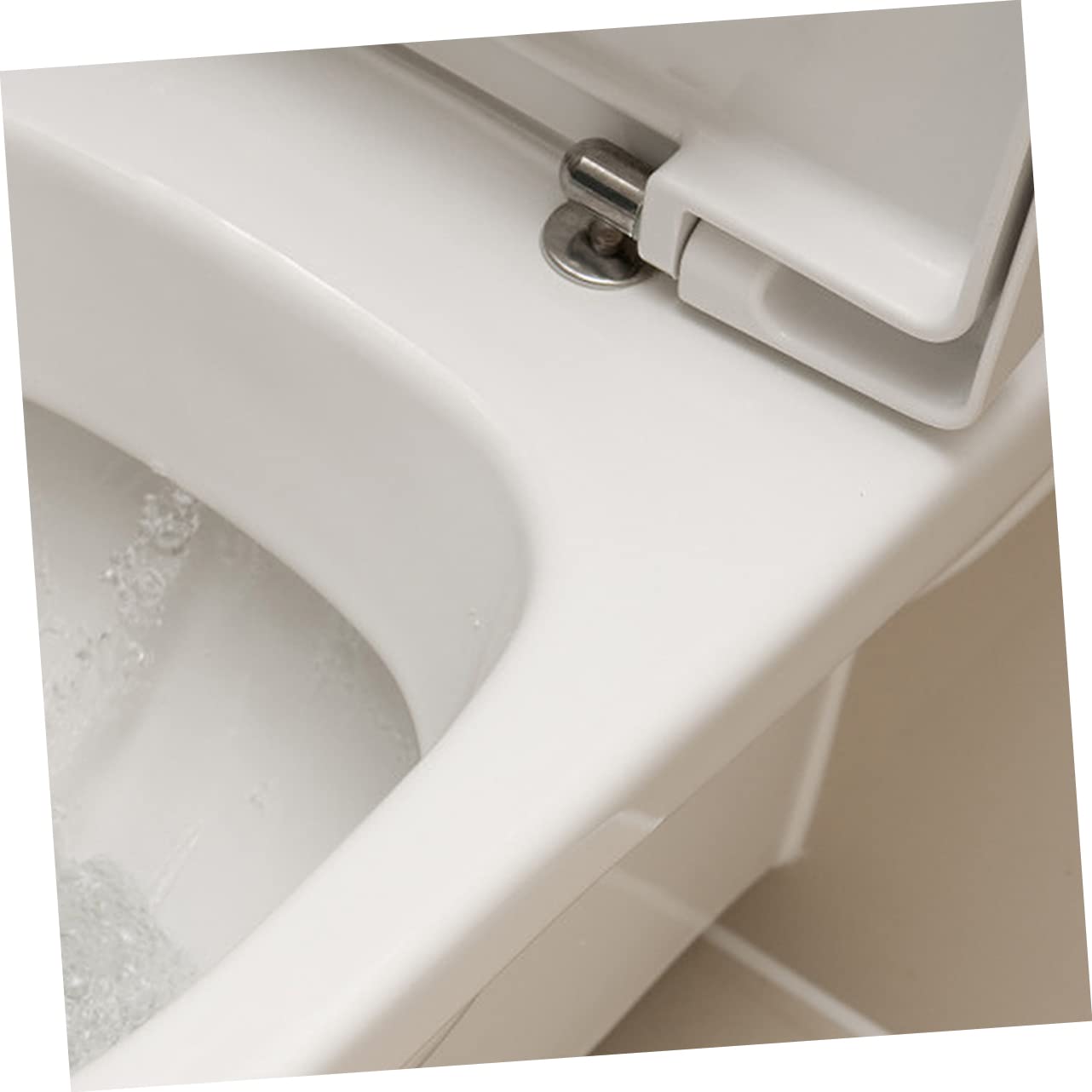 Set 2 Bulloni e Viti Fissaggio Sedile Wc, Raccordi a Sgancio Rapido per Cerniere Superiori, Compatibili Sedili Standard in Legno, Resina e Plastica, Accessori Riparazione Toilette