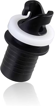 Inflatable Kayak Boat Air Foot Pump HR Hose Adapter H-R Valve Adapter Paddle Board Air Pump Adapter Compatible Inflatables Foot Pump Kayak Air Valve Adapter, Black