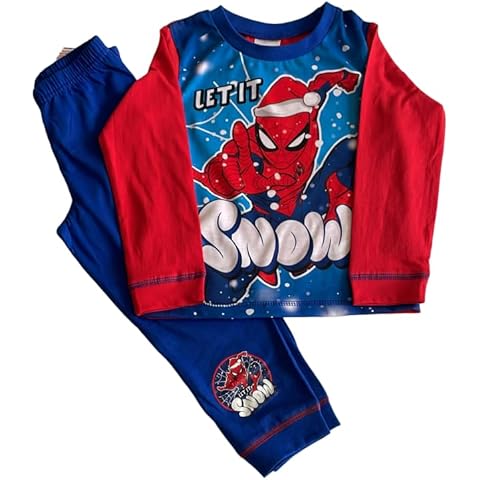 Marvel Spider-Man Festive Boys Pyjama Set Cover