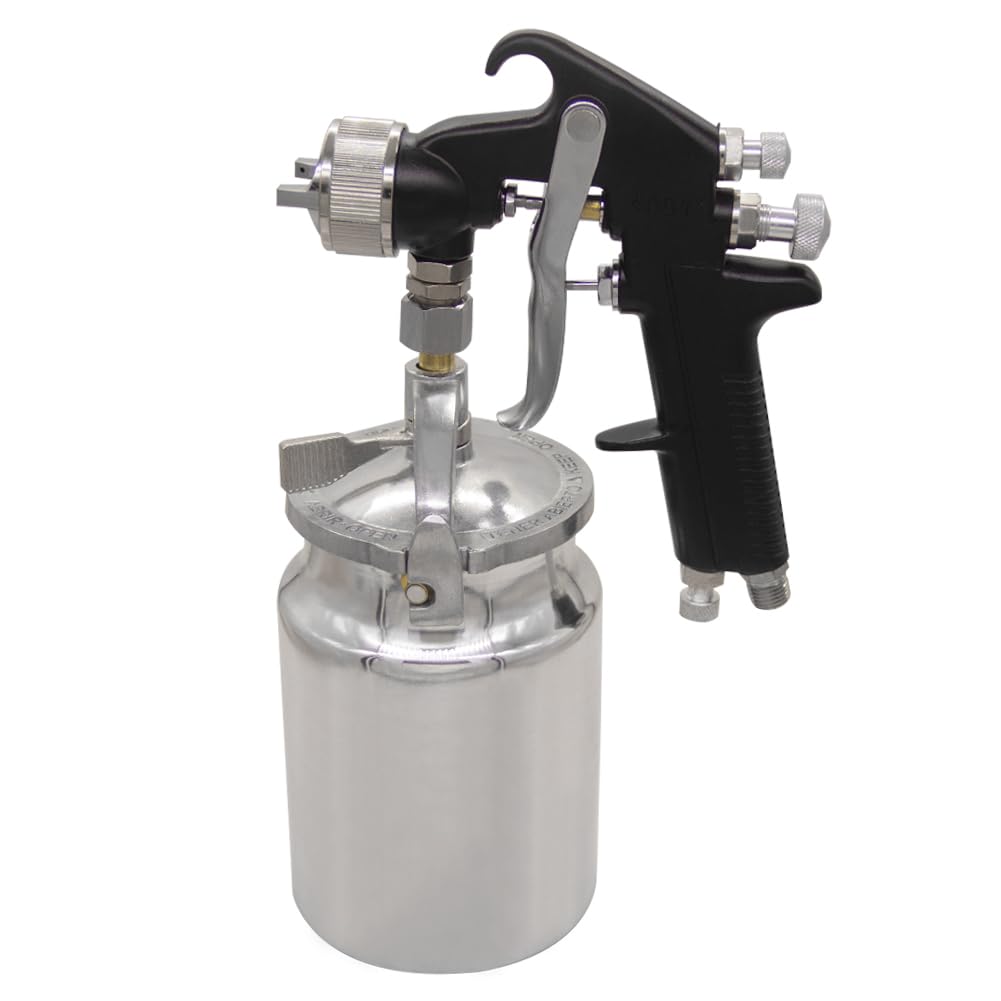 Beduan HVLP Spary Gun 1.8mm Nozzle, Siphon Feed Pneumatic Air Sprayer