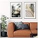 Produktbild chtshjdtb Goldene blätter Poster Nordic leinwand malerei Palm Leaf wandkunst Bilder für Wohnzimmer Moderne Home dekorative prins auf der wand-50x70 cm kein Rahmen