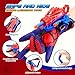 2 Sets Superhero Web Shooters for Kids Age 3-7,Adjustable Wrist Launcher Slinging Toy Set with 40 Darts,Ideal Birthday for Boys & Girls Imaginative Role-Play Costume Accessory