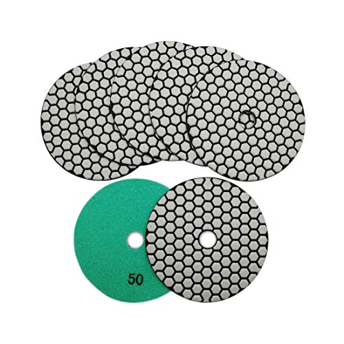 Tampons de polissage diamant SHDIATOOL pour rénover à sec vos plans de travail en granit 12,7 cm