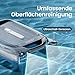 AIPER Surfer S1 Pool Skimmer, Pool Roboter Akku Solarbetriebener,Solarseeker, Wasseroberflächenreinigung, 20 Stunden Akkulaufzeit, Smart App, Wassertemperatur, Ideal für alle Pooltypen