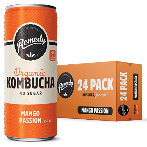 Remedy Drinks Organic Kombucha Mango Passion 250ml (Pack of 24)