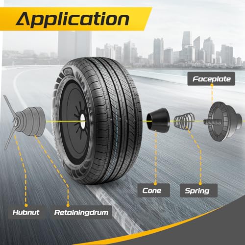 Image of Wheel Balancer Cone 1.41in /36mm Universal Wheel Balancer Adapter Cone Set 4pcs Tire Balancing Machine Cones Set Cone