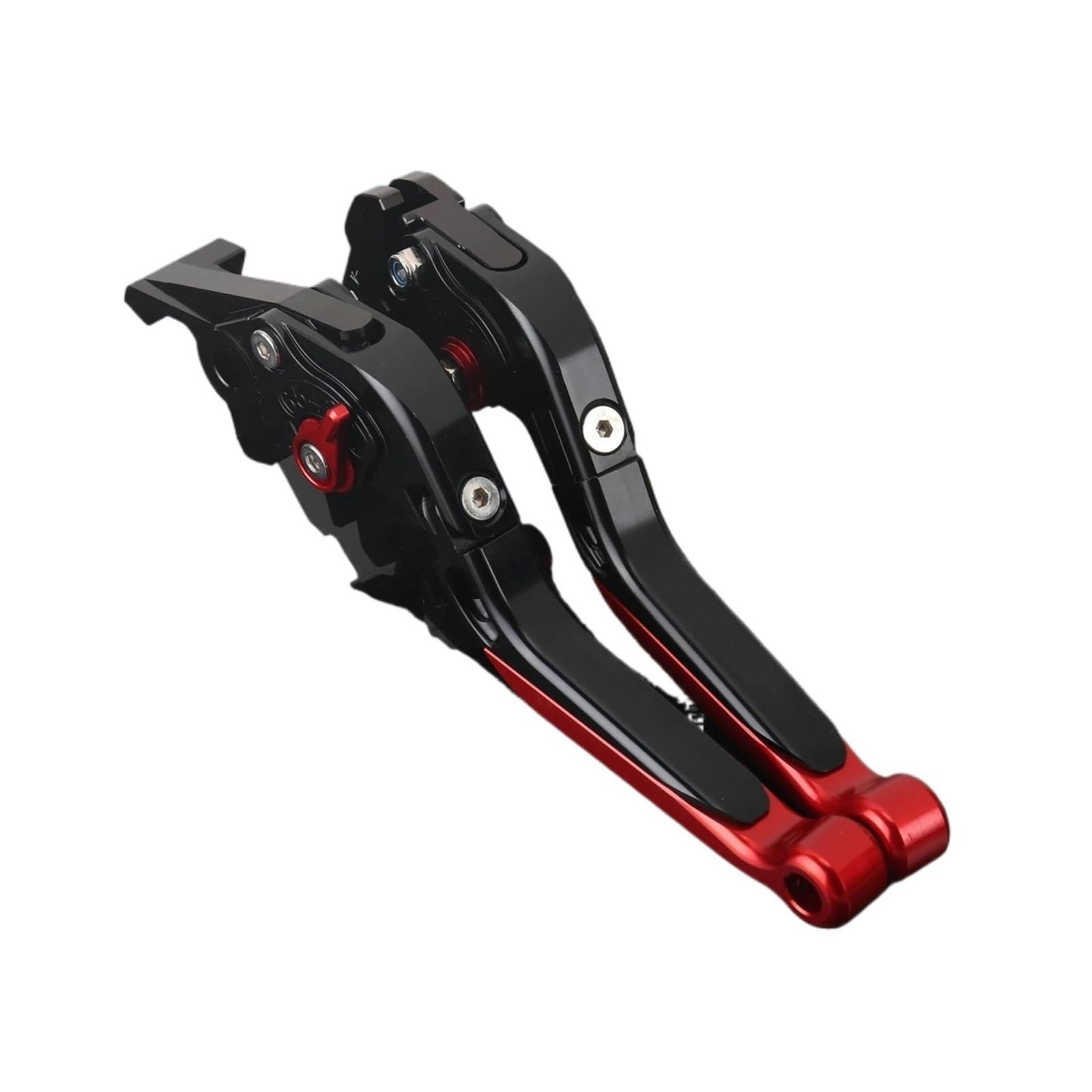 Lgldamuhx Black-Red Handlebar Clutch Brake Lever For Yamaha For Nmax155 For Nmax 160 155 125 2015-2024 Motorcycle Adjustable Folding Brake Clutch Lever(Black-Red)