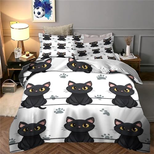 Parure de lit imprimé 3D 200x200 microfibre pour lit double ado - 6