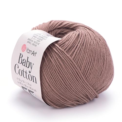 YarnArt Baby Cotton Yarn – Soft Knitting & Crochet Yarn for Amigurumi, Baby Projects, Summer...