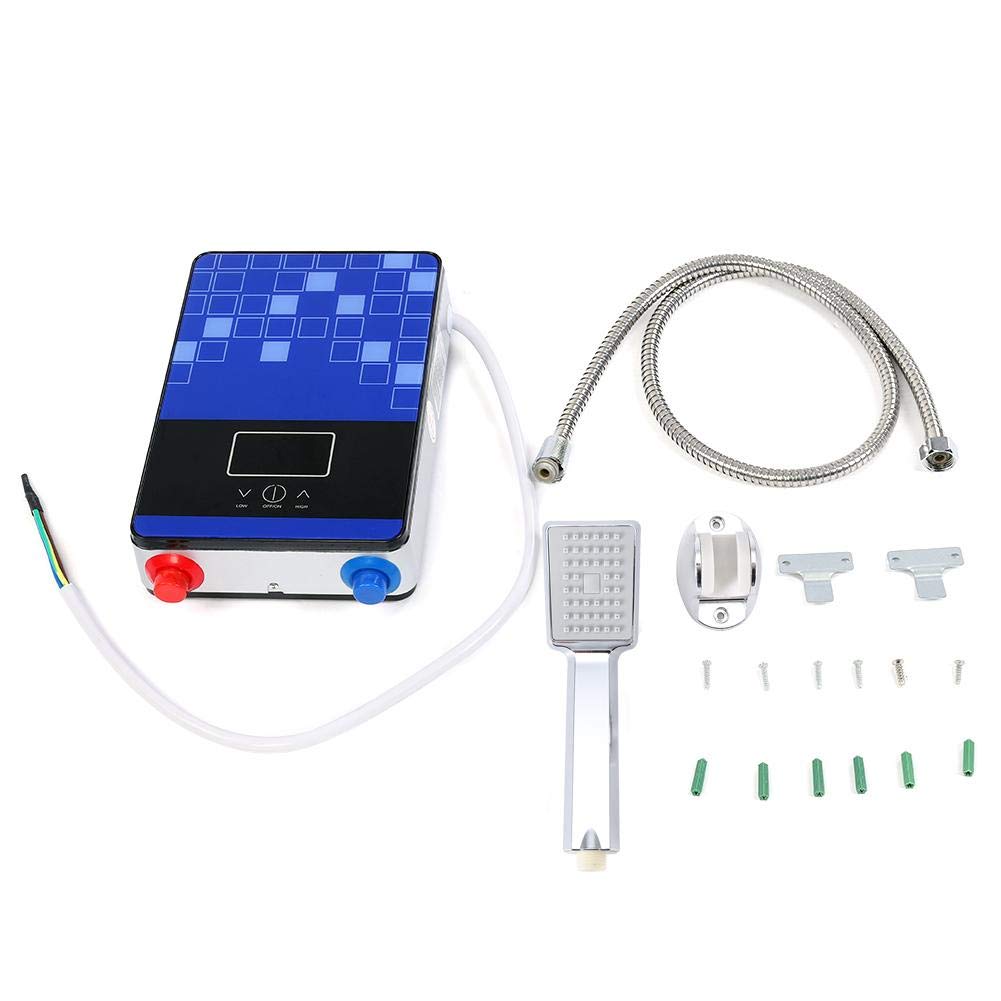 Aufee Instant Electric Hot Water Heater, 220V 6500W Safe Energy-Saving Practical Tankless Instant Electric Hot Water Heater Kit With Led Display for Home Bathroom Shower