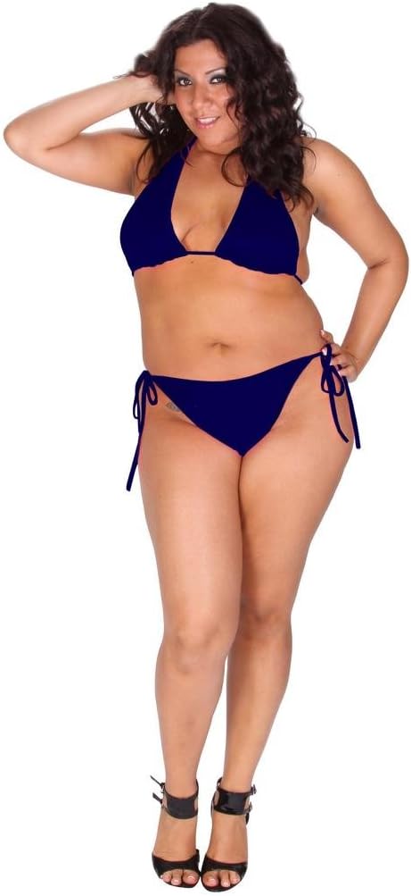 Delicate Illusions Plus Size Tall Triangle Top and Rio Scrunch Butt Bikini