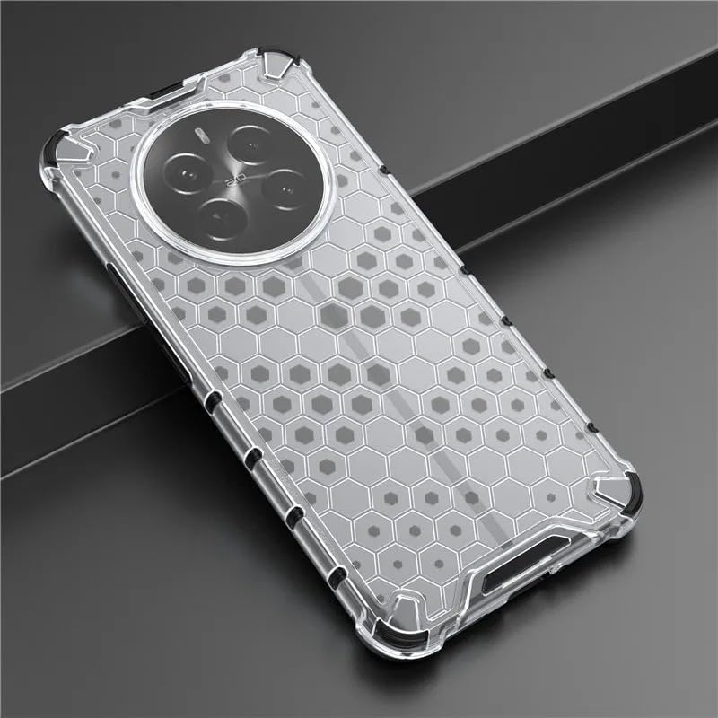 Image of Hard PC Back Case Cover for Realme P1 Pro 5G Anti Slip Ultra Thin Shockproof Reinforced Corners (Polycarbonate|Transparent)