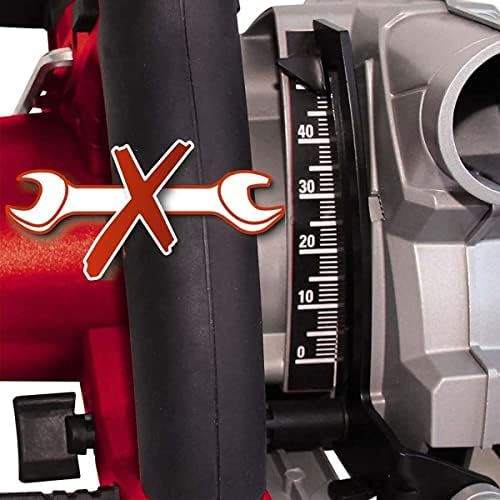 Bild 3 - Einhell Handkreissäge 165 TE-CS 165 (1200 W, max. 55 mm, Sägeblatt Ø 165 mm, 24 Zähne, Absaugadapter, Parallelanschlag)