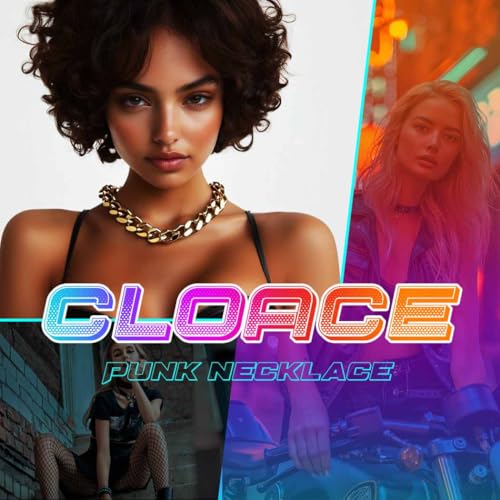 CLOACE Chunky Choker Necklace Gold Thick Necklaces Punk Cuban Chain Jewelry for Women3