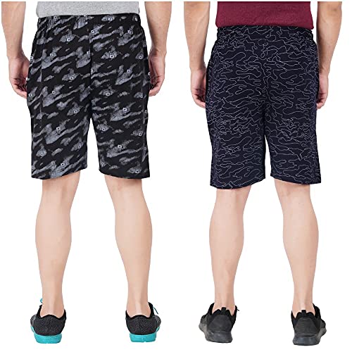 Image of FEEL TRACK Men Cotton Regular Fit Shorts