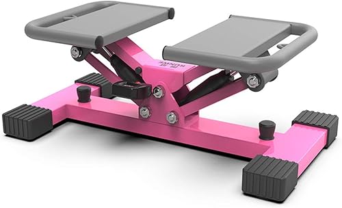 HMNS - Máquina de escalera aeróbica para hombre y mujer, mini máquina de fitness con bandas de resistencia y monitor LCD, modo deportivo tipo V para