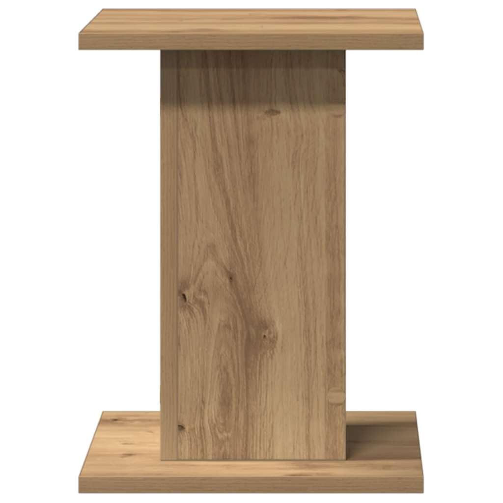 Supports de haut-parleurs 2 pcs chêne artisanal bois ingénierie ,Appareils électroniques , Audio , Accessoires audio , Accessoires pour enceintes , Supports & pieds d'enceintes, Brun (Poids 9.5KG)