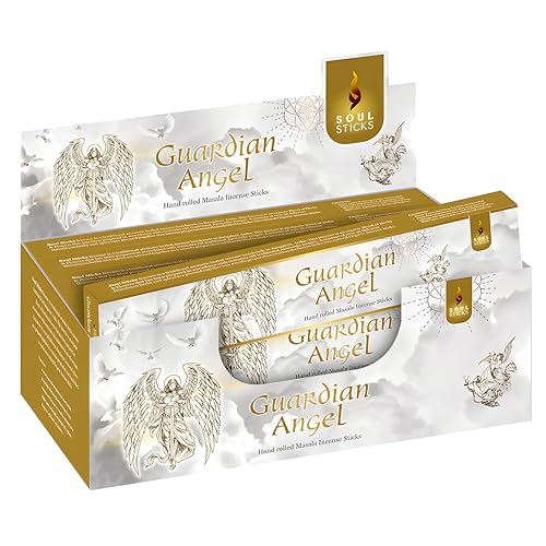SOUL-STICKS-Hand-Rolled-Incense-Sticks-Mystic-Spirit-Blends-180-Gram-Box-100-Natural-Masala-Incense-Organic-Home-Fragrance-Agarbatti-Guardian-Angel SOUL STICKS Hand Rolled Incense Sticks Mystic Spirit Blends 180 Gram Box 100 Natural Masala Incense Organic Home Fragrance Agarbatti Guardian Angel