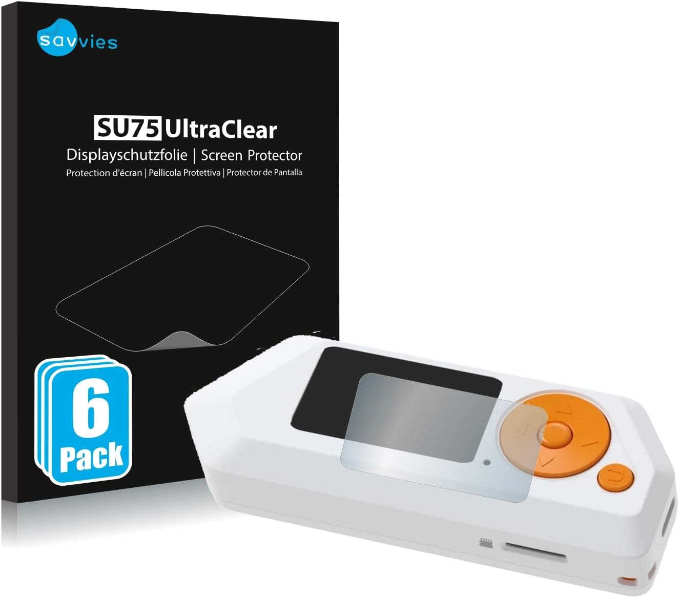 Savvies Screen Protector for Flipper Zero FZ.1 Ultra Transparent Pack of 6