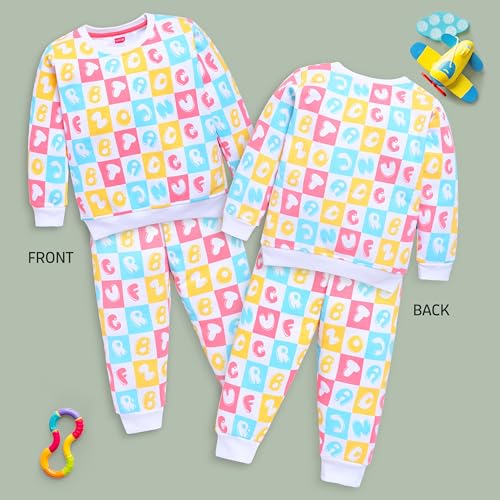 Image of LuvLap Baby Boys Full Sleeve Sweatshirt & Pyjama Set Pack of 1