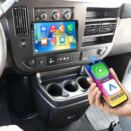 Radio para auto con pantalla táctil de 10.1 pulgadas para GMC Savana