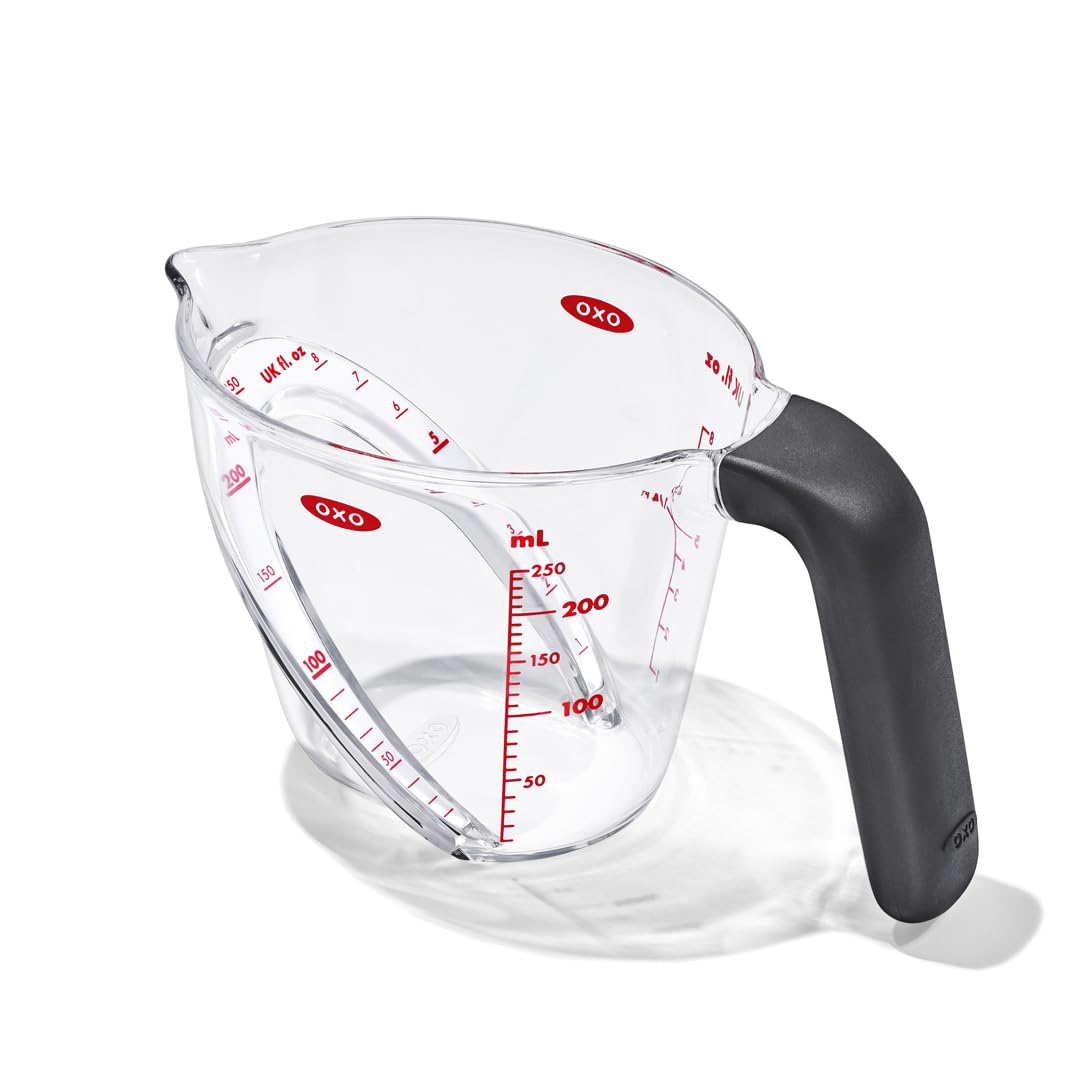 OXO 1050584V4UK Good Grips Angled Measuring Jug, 250 ml