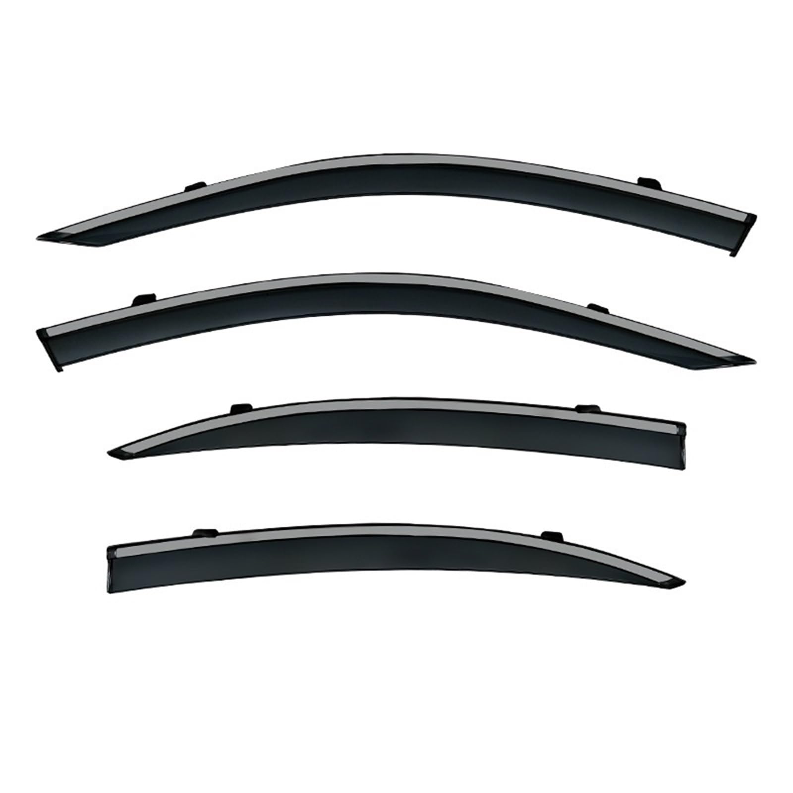 4Pcs Sun Rain Awnings Shelter Weathershied Guard Wind Deflectors Auto Parts