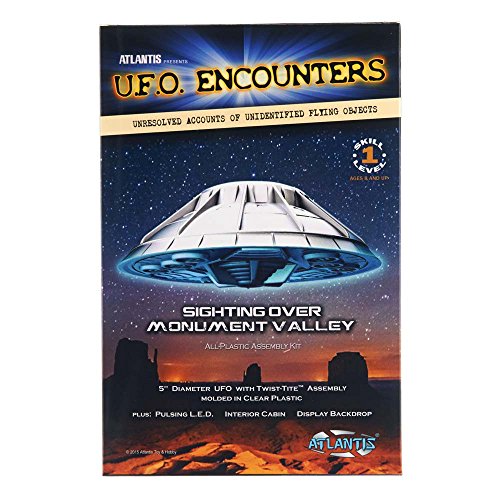 Monument Valley UFO Clear 5-Inch Model Kit with Light Atlantis