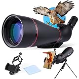 【Life Waterproof】The level of waterproof is living waterproof, which means the spotting scope still can be normally used after getting wet by little water.