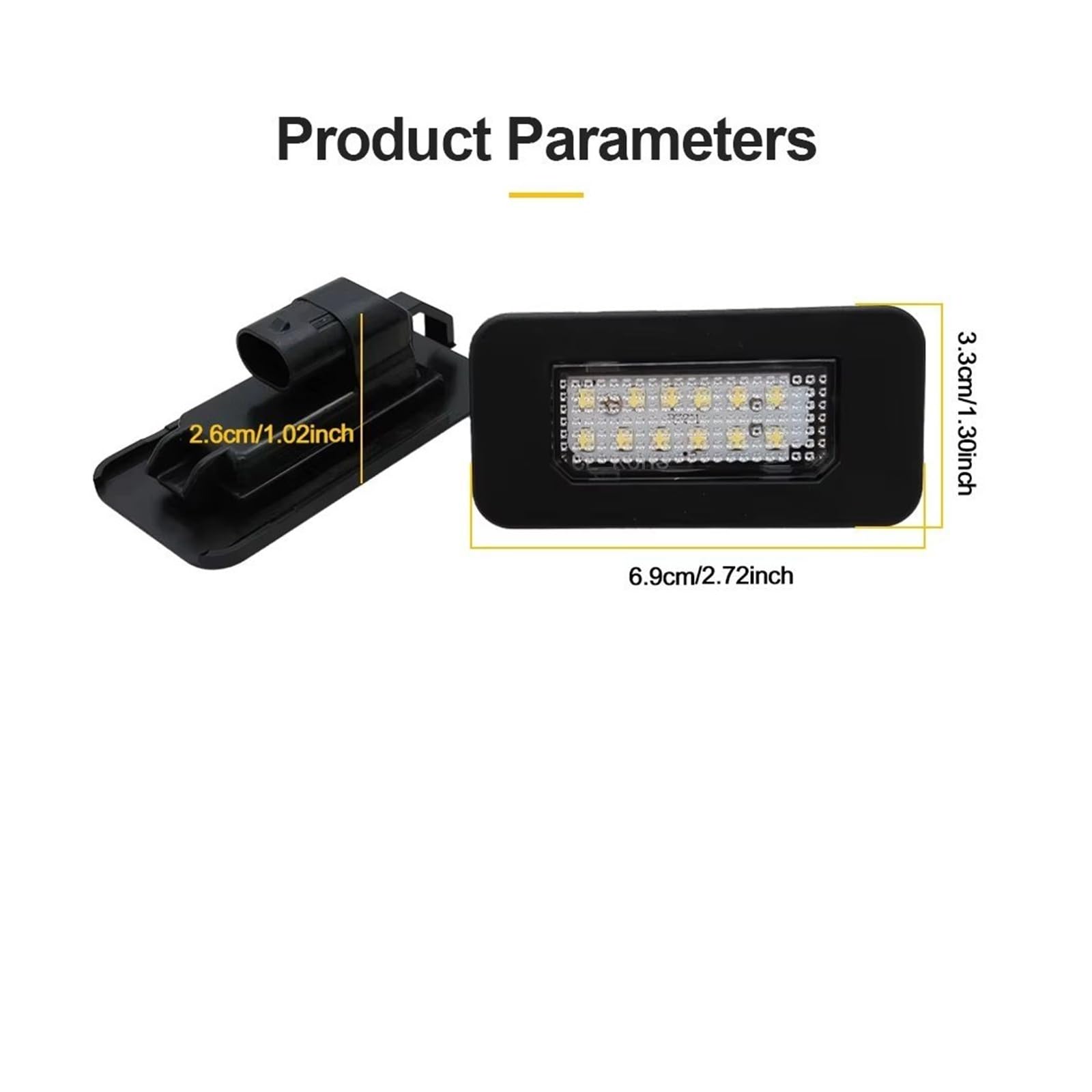 Luci Targa Lampade Targa Per Alfa Per Romeo V Per Giulia 2016 2017 2018 2019 2020 2021 2022 Per Stelvio 2017-2022 2PCS LED Luce Targa