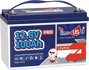 Timeusb 12,8V 100Ah Pro LiFePO4 Batterie