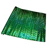 3614 PPLS ホログラム 合皮シート PU レザー ハンドメイド 生地 130cm×45cm ⑫ グリーン