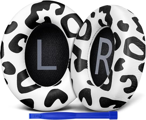 Image of SOULWIT Protein Leather Replacement Earpads for Bose 700 (NC700) Wireless Headphones, Ear Pads Cushions with Softer Protein Leather, High-Density Noise Cancelling Foam, Added Thickness - Snow Leopard