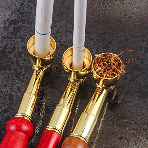 Wood-Tobacco-Pipe-With-Cleaner-Tamper-Tool-Black-Bag-6-inch-Smoking-Pipe-Accessories-Kit-Kiseru-Red