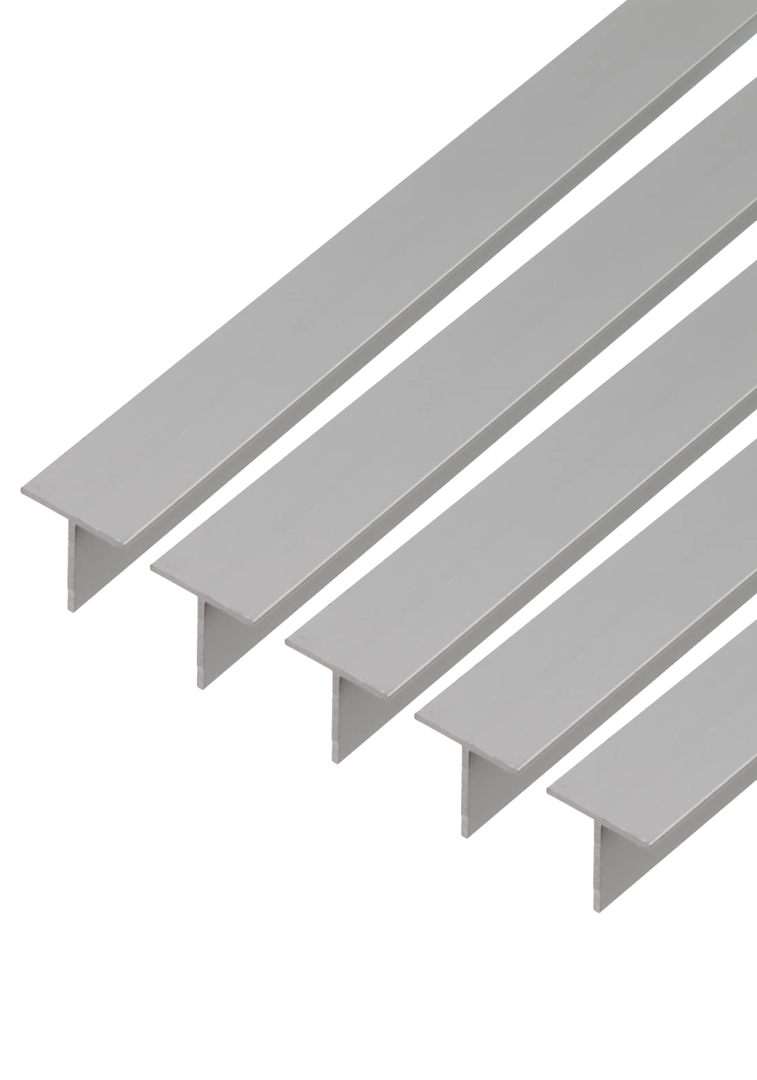 GAH-Alberts 497804 472108 Lot de 5 profilés en T en aluminium 1000 x 20 x 20 mm