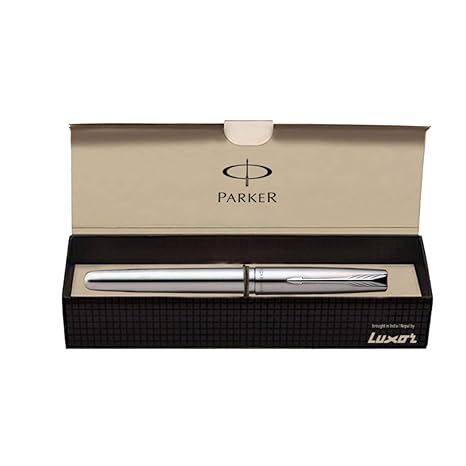 Parker Frontier Stainless Steel Chrome Trim Fountain Pen