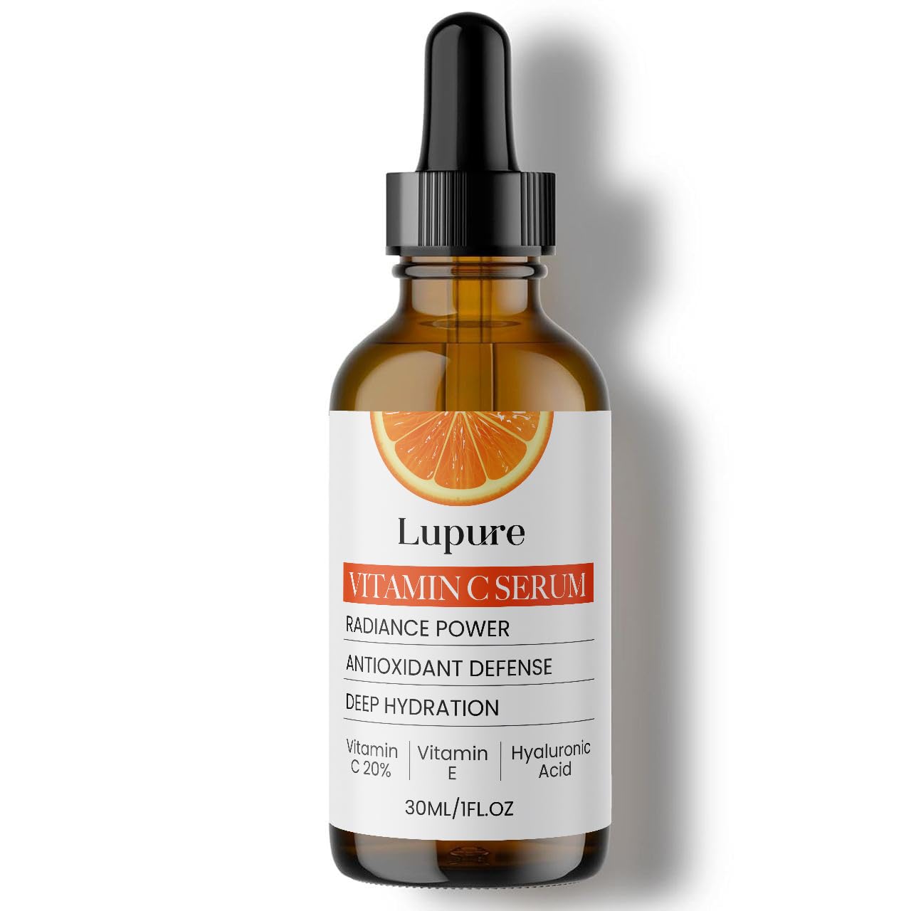 Professional Vitamin C Face Serum 20%, Anti Aging Facial Super Vit C Serum with Ascorbic Acid Hyaluronic Acid & Vitamin E for Dark Spots, Skin Care, Christmas Gift & Stocking | 1 Fl. Oz