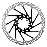 Clarks Motodak 160mm Floating Rotor - Universal Stainless Steel Rotor with Alloy Carrier for Brake Systems on Mountain Bikes (MTB), Hybrid and Road Bikes, Black